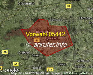 Vorwahlkarte 05442 – Barnstorf Kr Diepholz