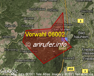 Vorwahlkarte 06002 – Ober-Mörlen