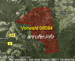 Vorwahlkarte 06084 – Schmitten Taunus