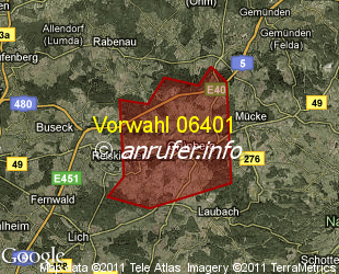 Vorwahlkarte 06401 – Grünberg Hess