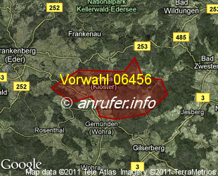 Vorwahlkarte 06456 – Haina Kloster