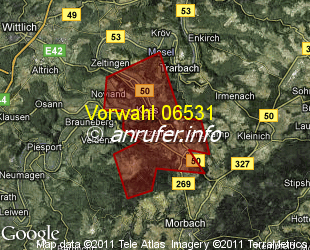 Vorwahlkarte 06531 – Bernkastel-Kues