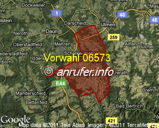 Vorwahlkarte 06573 – Gillenfeld