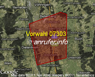 Vorwahlkarte 07303 – Illertissen