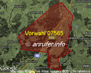 Vorwahlkarte 07565 – Aichstetten Kr Ravensburg