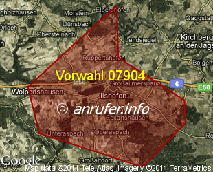 Vorwahlkarte 07904 – Ilshofen