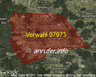 Vorwahlkarte 07973 – Obersontheim