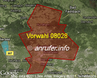 Vorwahlkarte 08028 – Fischbachau