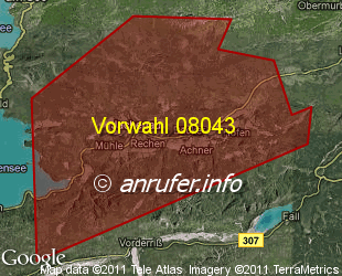 Vorwahlkarte 08043 – Jachenau