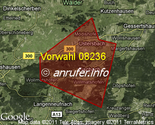 Vorwahlkarte 08236 – Fischach