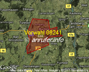 Vorwahlkarte 08241 – Buchloe