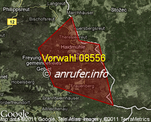 Vorwahlkarte 08556 – Haidmühle