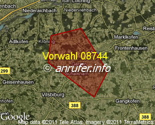 Vorwahlkarte 08744 – Gerzen