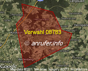 Vorwahlkarte 08783 – Rohr i NB