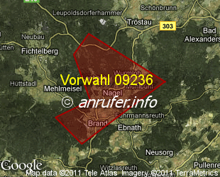 Vorwahlkarte 09236 – Nagel