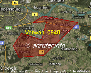 Vorwahlkarte 09401 – Neutraubling