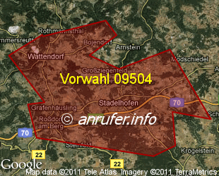 Vorwahlkarte 09504 – Stadelhofen