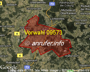 Vorwahlkarte 09573 – Staffelstein Oberfr