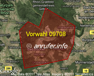 Vorwahlkarte 09708 – Bad Bocklet