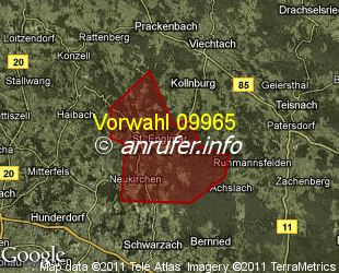 Vorwahlkarte 09965 – Sankt Englmar